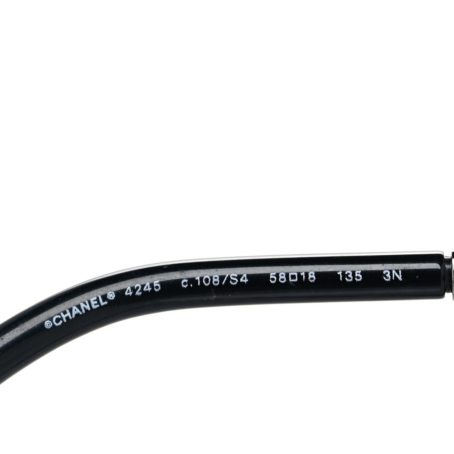 Round Chain Sunglasses 4245 Black