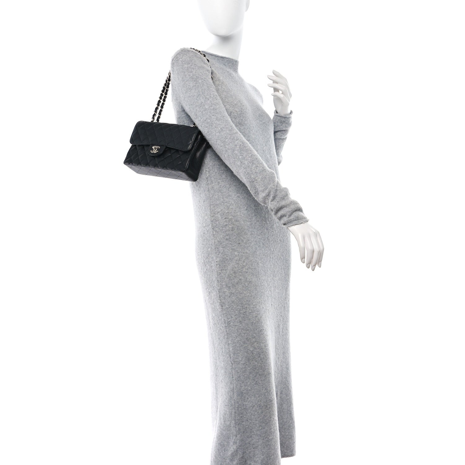 Chanel Caviar Quilted Small Double Flap Black 2 of 10