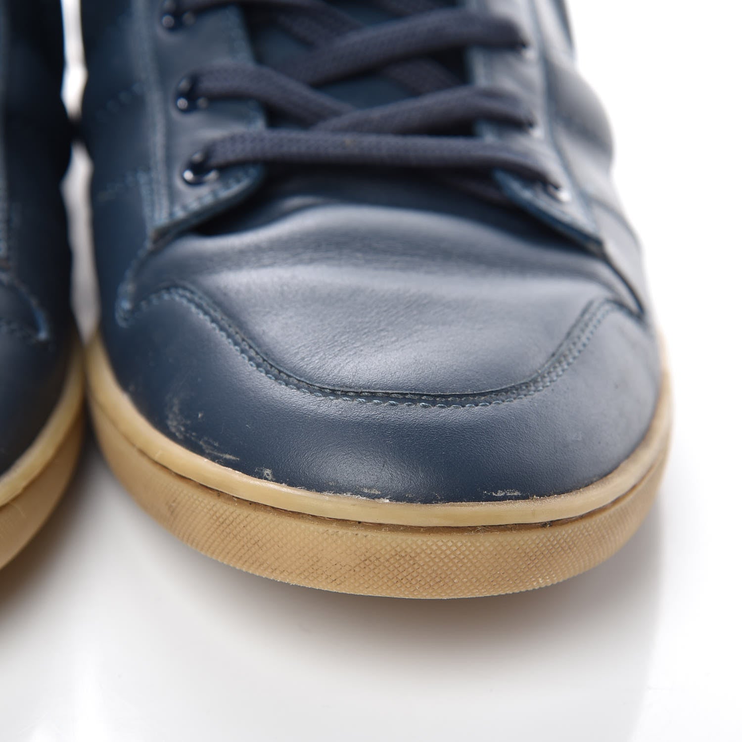 Louis Vuitton Calfskin Heroes High Top Sneakers 8 Navy 11 of 12