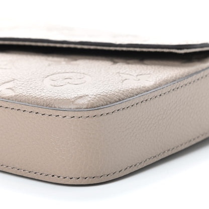 Louis Vuitton Empreinte Pochette Felicie Chain Wallet Tourterelle 8 of 8