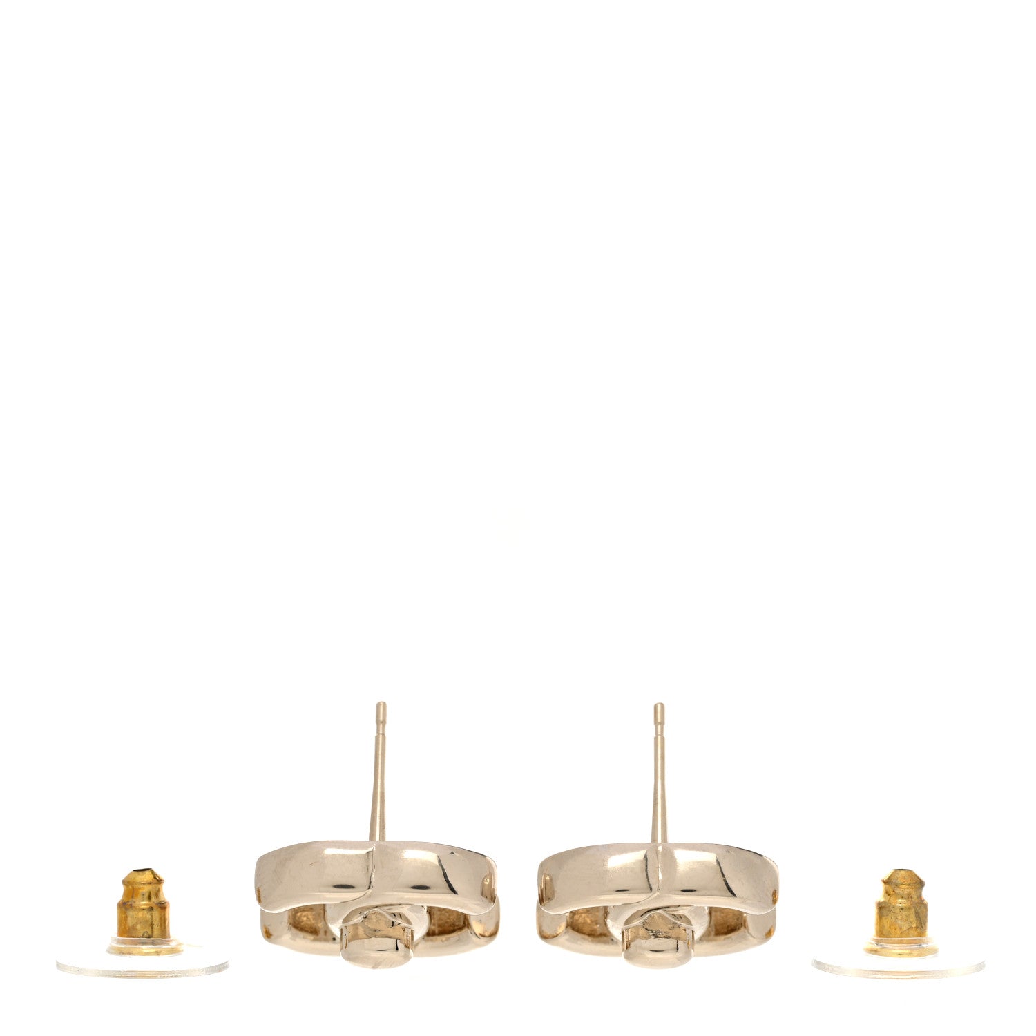 Chanel Metal CC Turnlock Earrings Gold 3 of 4