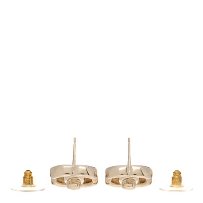 Chanel Metal CC Turnlock Earrings Gold 3 of 4