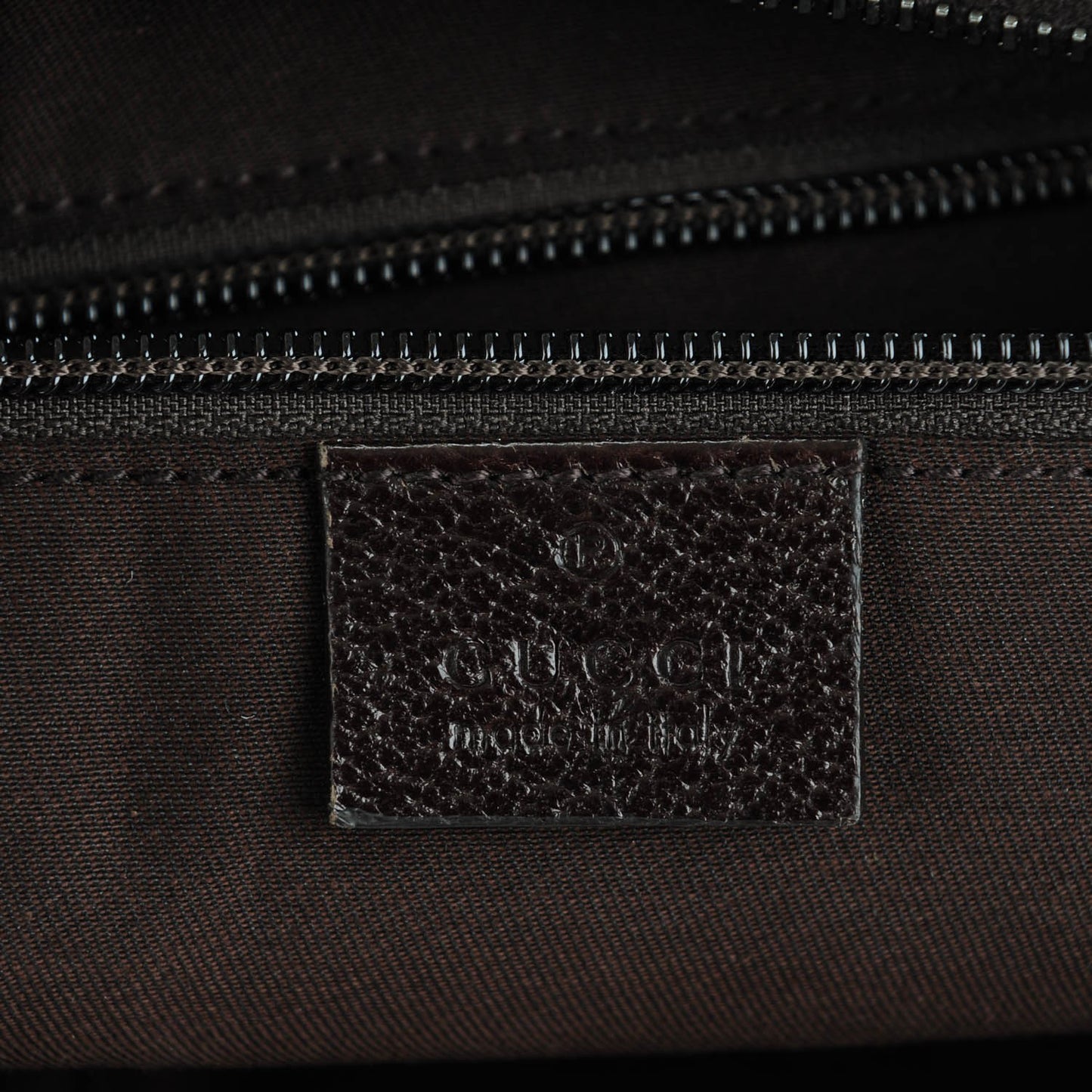 Monogram Web Medium Half Moon Hobo Dark Brown