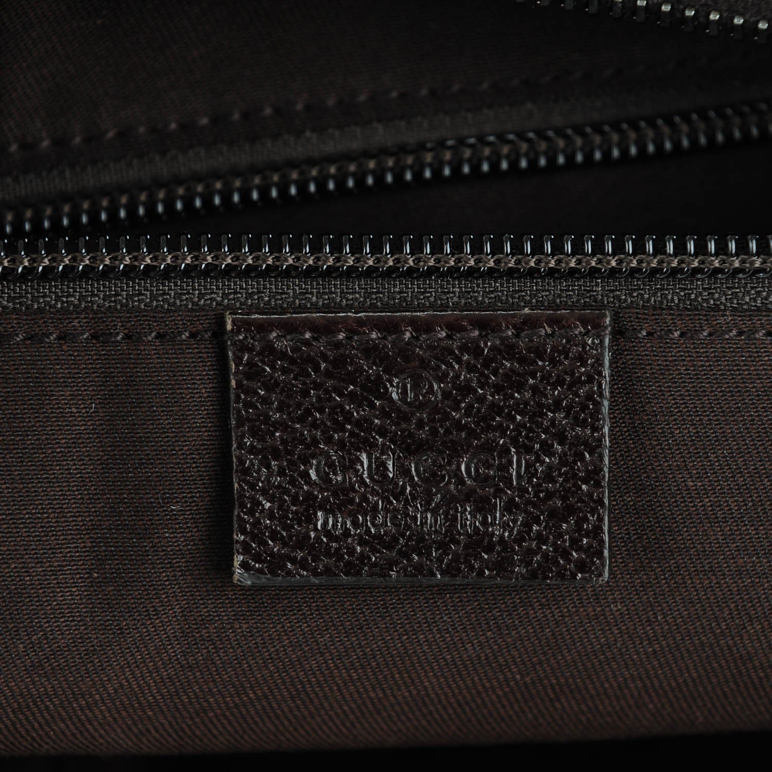 Gucci Monogram Web Medium Half Moon Hobo Dark Brown 6 of 7