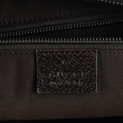 Gucci Monogram Web Medium Half Moon Hobo Dark Brown 6 of 7