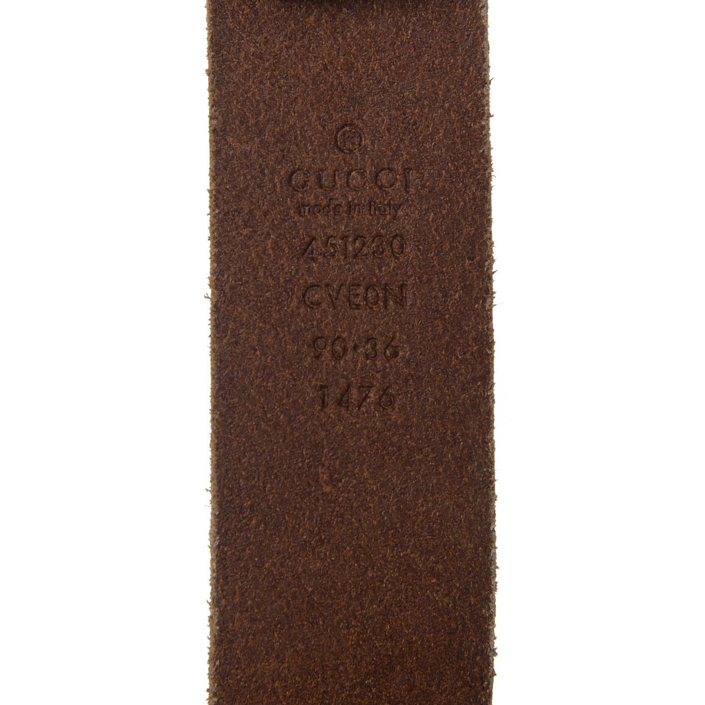 Cuoio Toscano Nickel Feline Buckle Belt 90 36 Cuir
