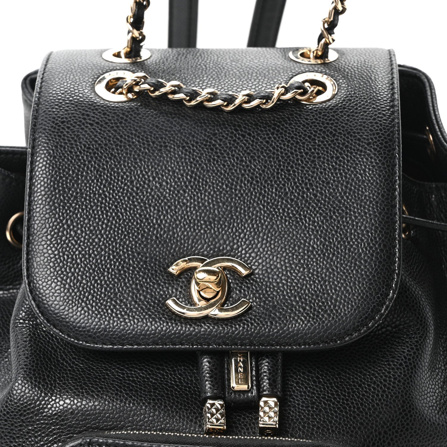Chanel Caviar Quilted Mini Business Affinity Backpack Black 7 of 10
