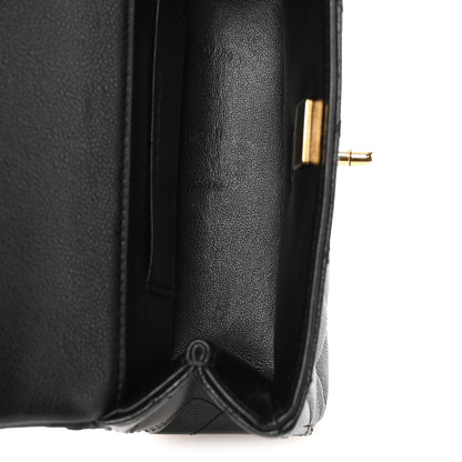 Chanel Caviar Quilted Metal Top Handle Mini Flap Black 5 of 11
