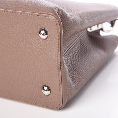 Louis Vuitton Taurillon Capucines MM Galet 8 of 9