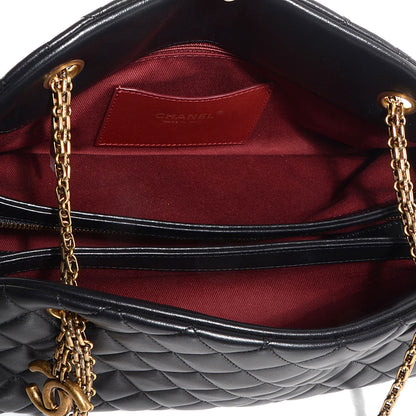 Chanel Lambskin Quilted Medium Just Mademoiselle Black 5 of 7