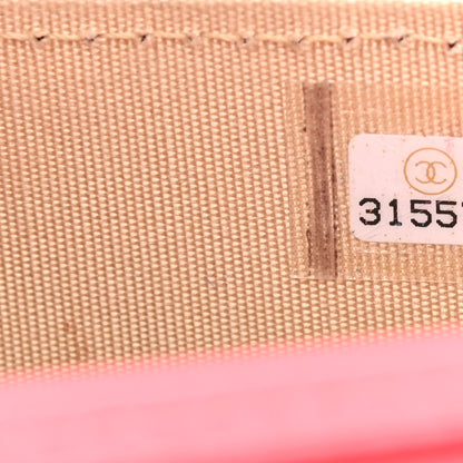Chanel Lambskin Quilted Pearl Crush Clutch With Chain Red 8 of 12