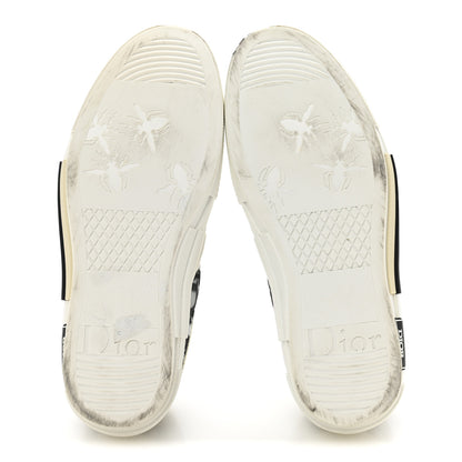 Christian Dior Technical Canvas Oblique B23 Low Top Sneaker 39 White Black 6 of 8