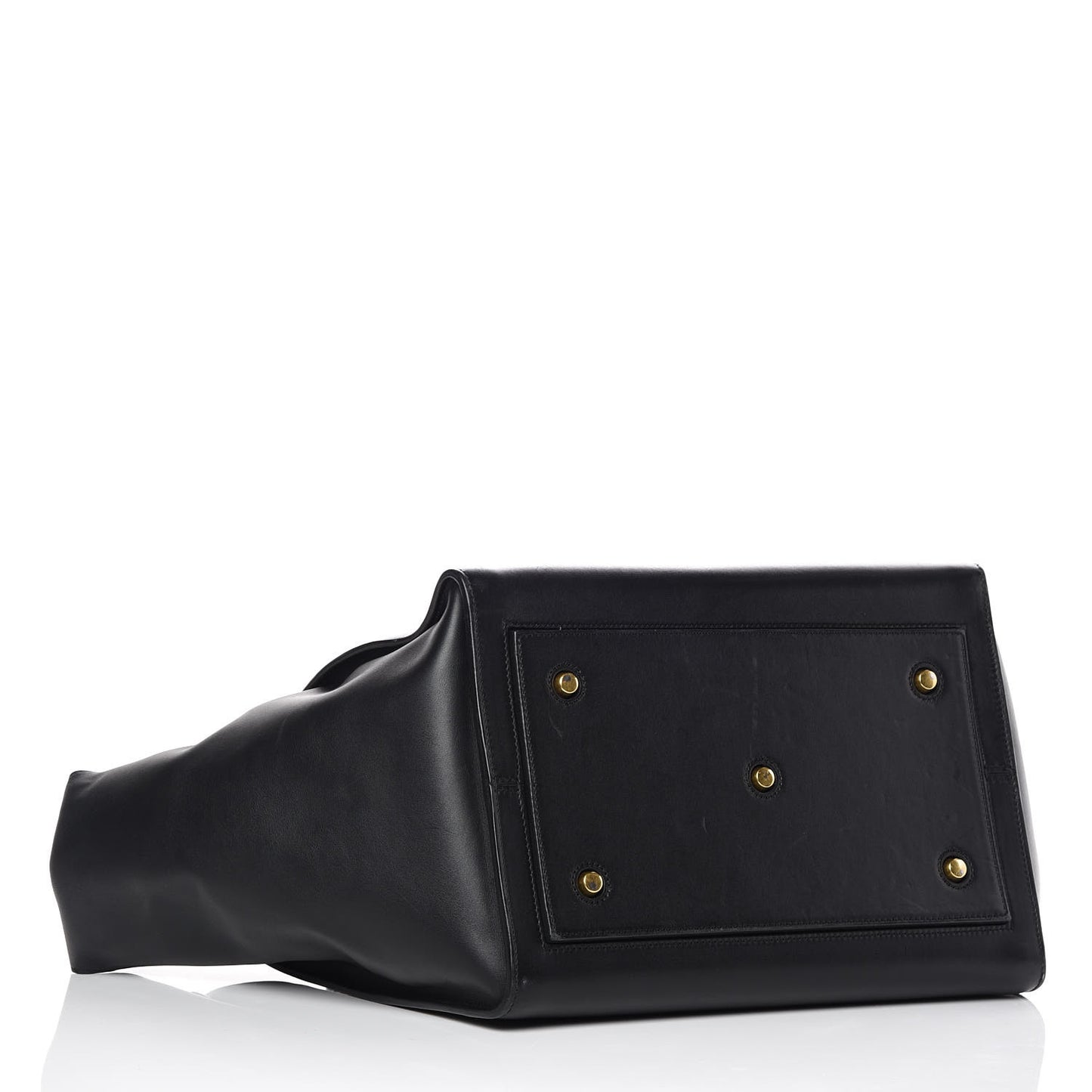 Natural Calfskin Medium Tie Knot Tote Black