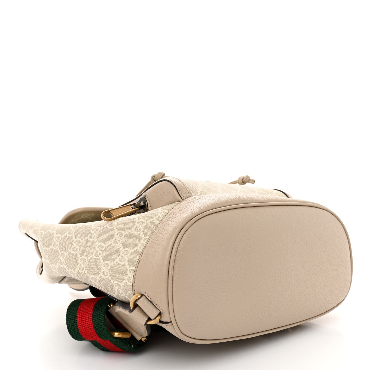 Gucci GG Supreme Monogram Azalea Calfskin Retro Interlocking G Buckle Backpack Beige Mystic White 4 of 11