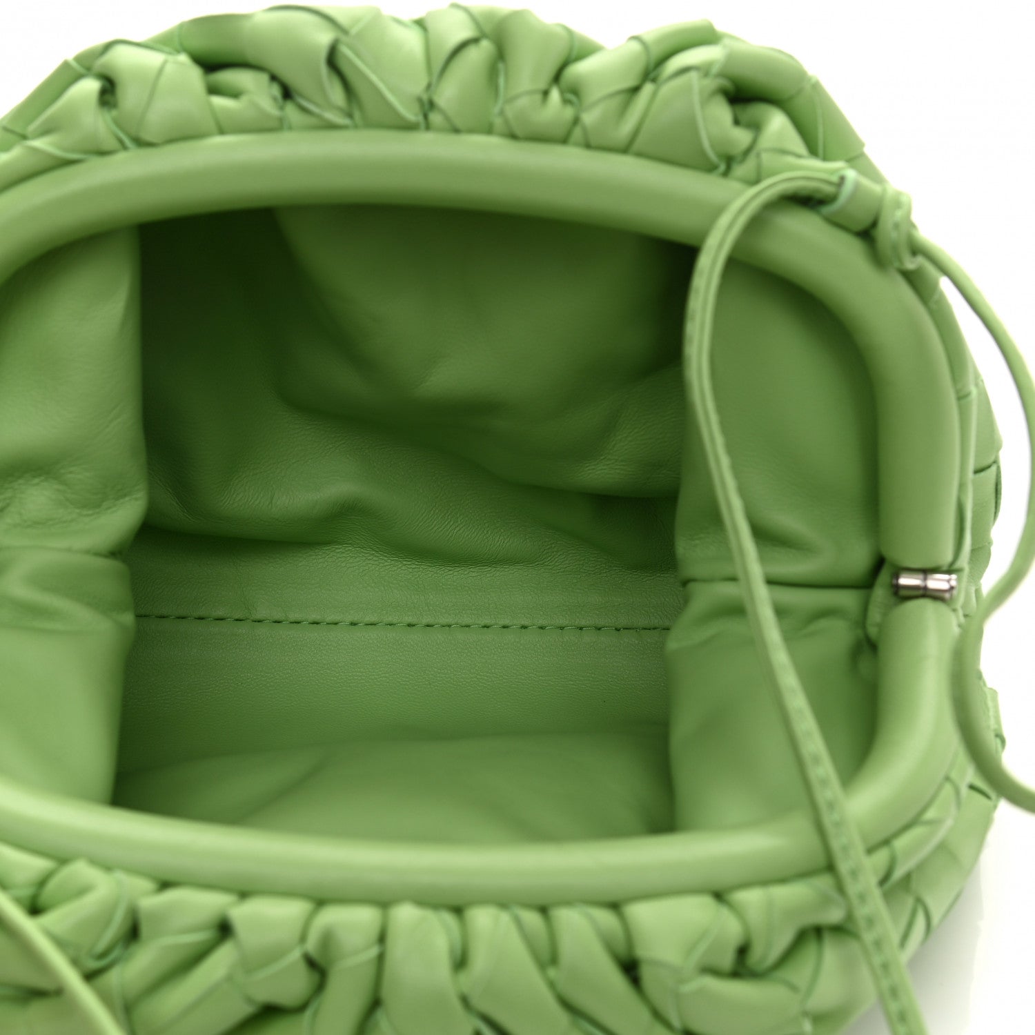Bottega Veneta Nappa Intrecciato The Mini Pouch Pistachio 5 of 12