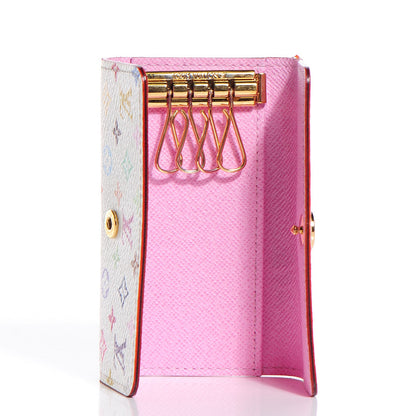 Louis Vuitton Monogram Multicolor Multicles 4 Key Holder White Litchi 5 of 8