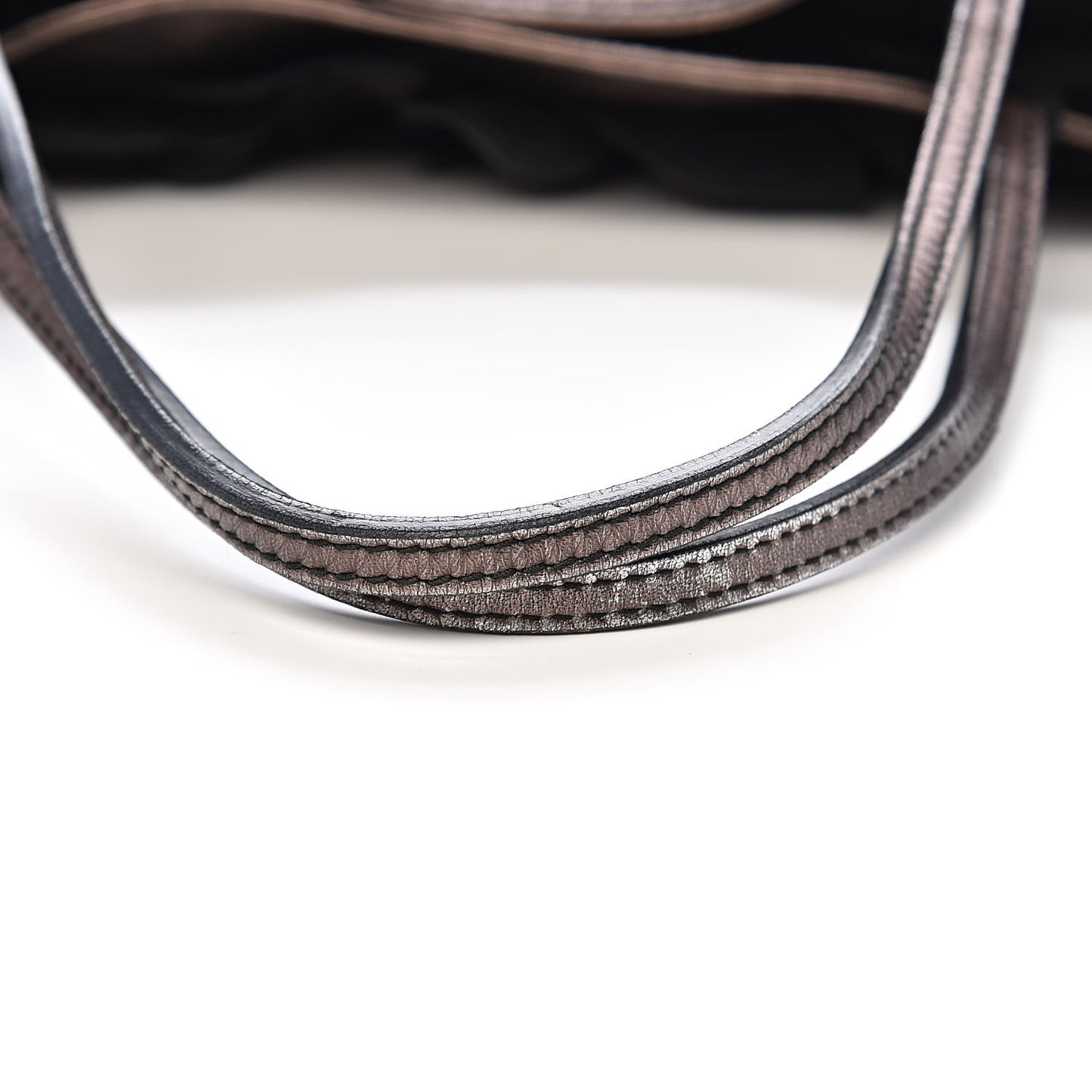 Metallic Nappa Floral Tote
