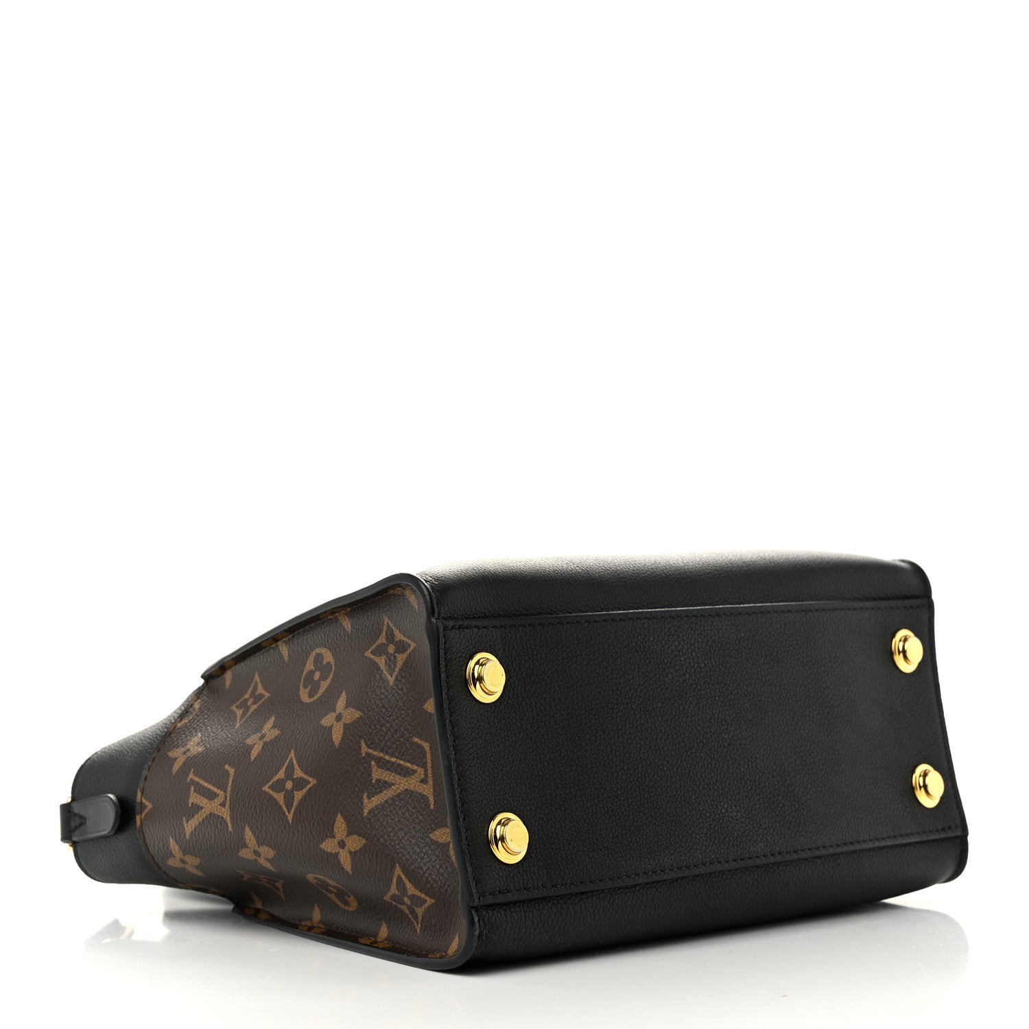 Louis Vuitton Calfskin Monogram On My Side PM Black 4 of 9