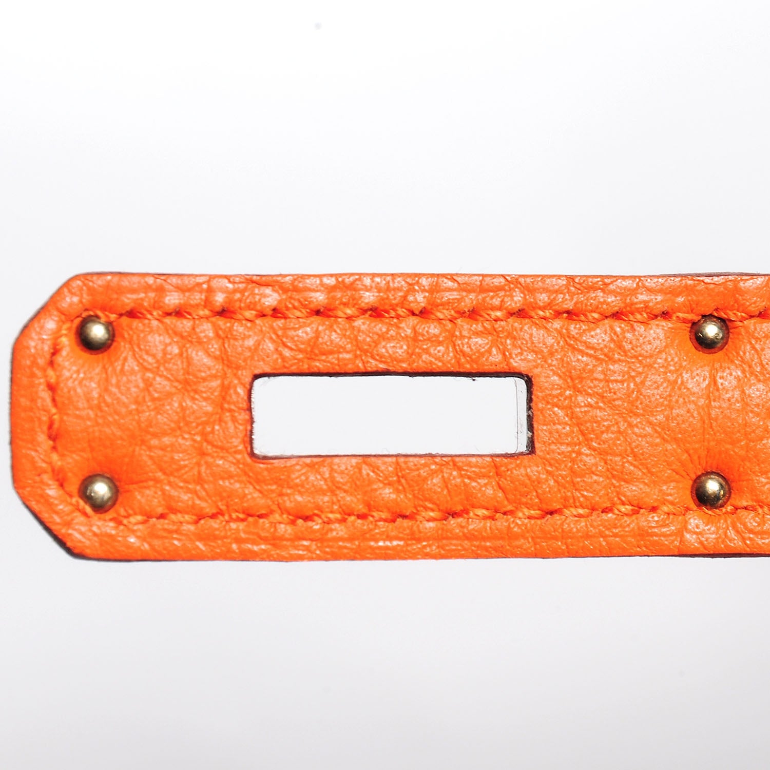 Hermes Taurillon Clemence Birkin 35 Feu Orange 16 of 29