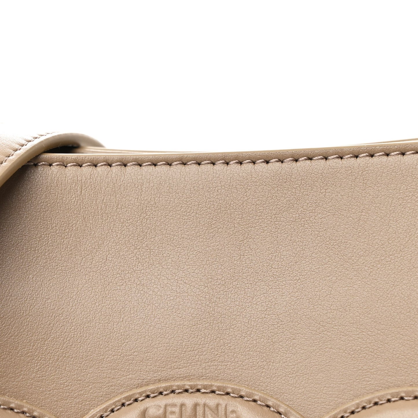 Smooth Calfskin Small Cuir Triomphe Bucket Bag Brown Sepia