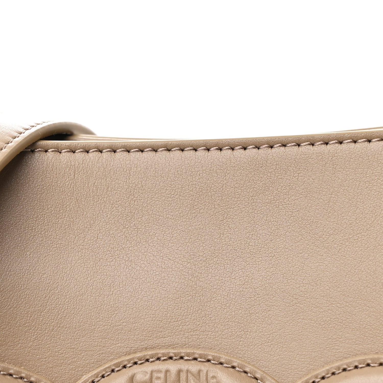 Celine Smooth Calfskin Small Cuir Triomphe Bucket Bag Brown Sepia 8 of 10