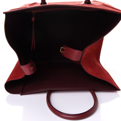 Celine Nubuck Medium Phantom Luggage Red 5 of 15