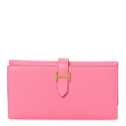 Hermes Epsom Tri-Fold Bearn Wallet Rose Azalee 1 of 8