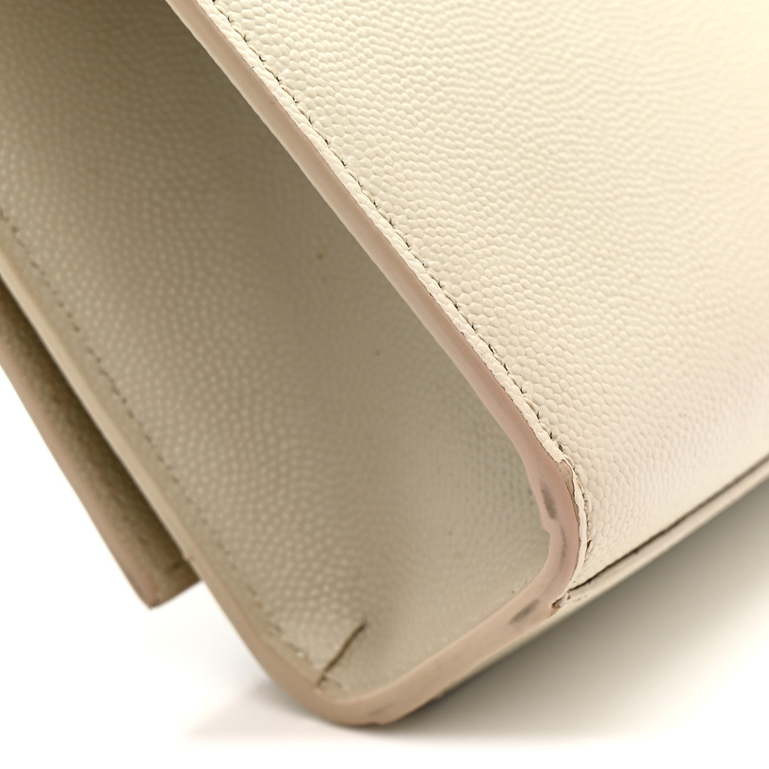 Saint Laurent Grain De Poudre Medium Classic Monogram Kate Satchel Crema Soft 12 of 14