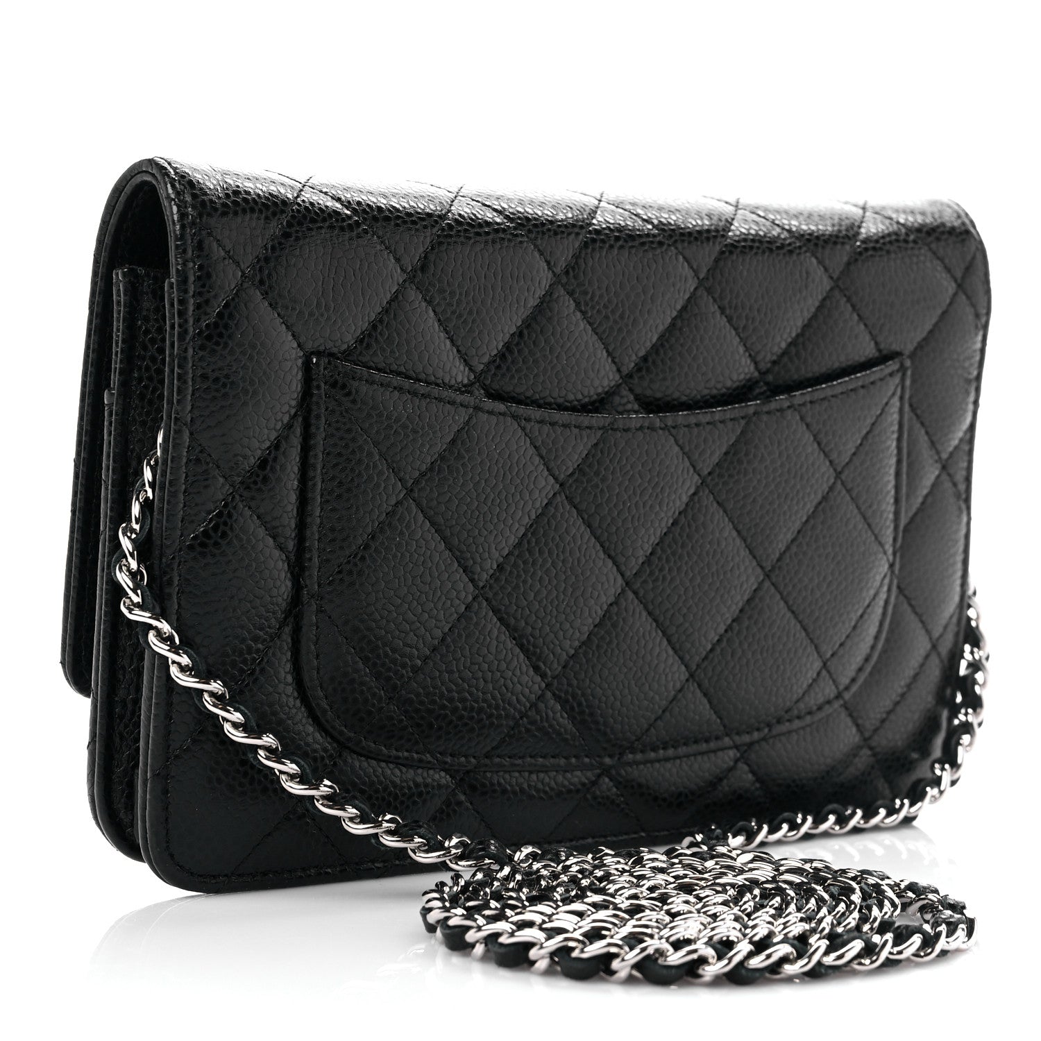 Chanel Caviar Quilted Wallet On Chain WOC Black 3 of 11