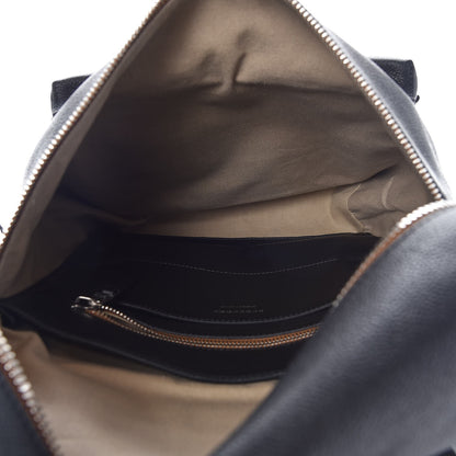 Burberry Calfskin Zip-Top Backpack Black 5 of 8