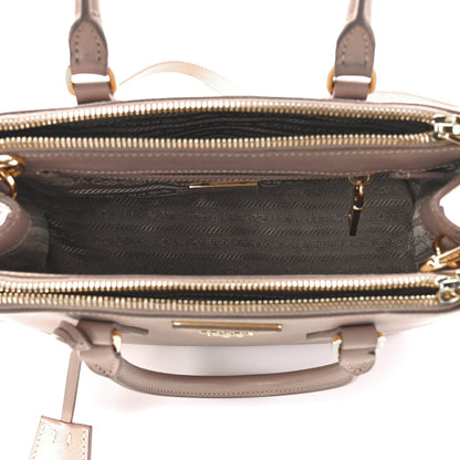 Prada Saffiano Small Galleria Double Zip Tote Argilla 6 of 12