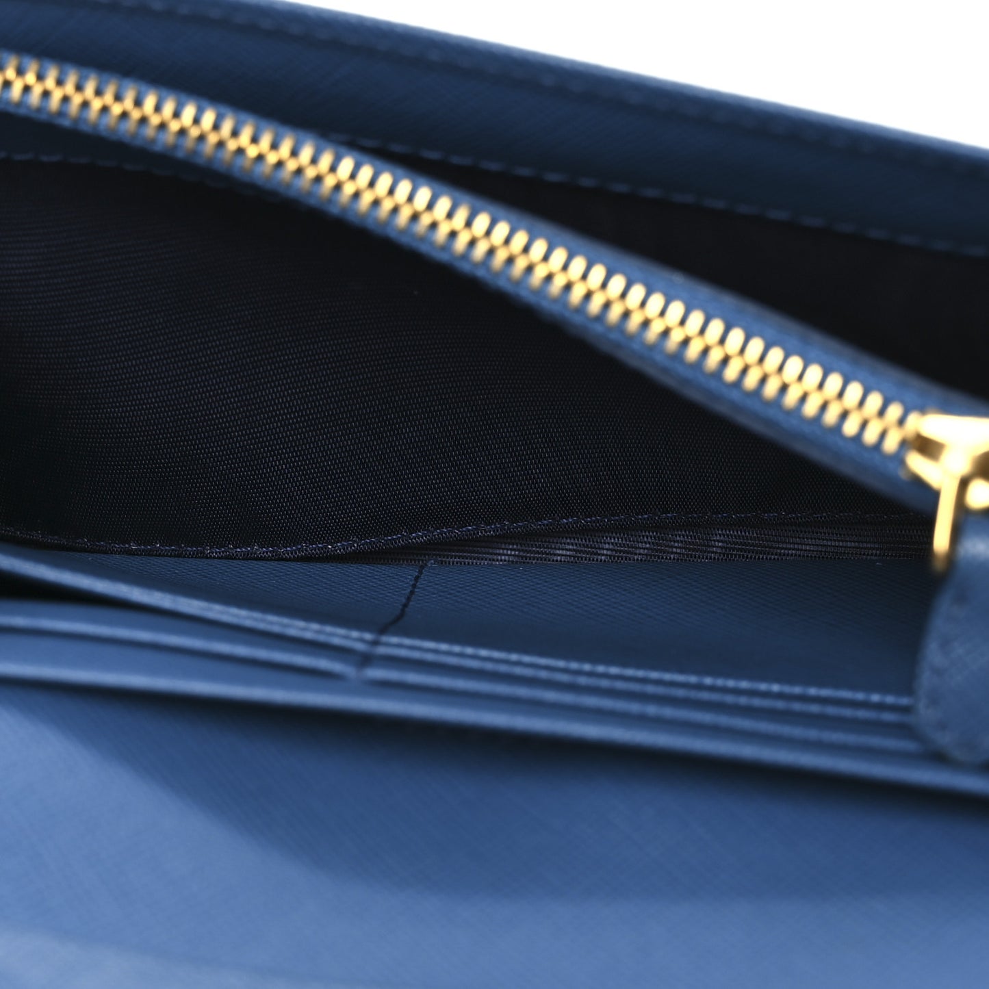 Saffiano Metal Continental Flap Wallet Bleuette