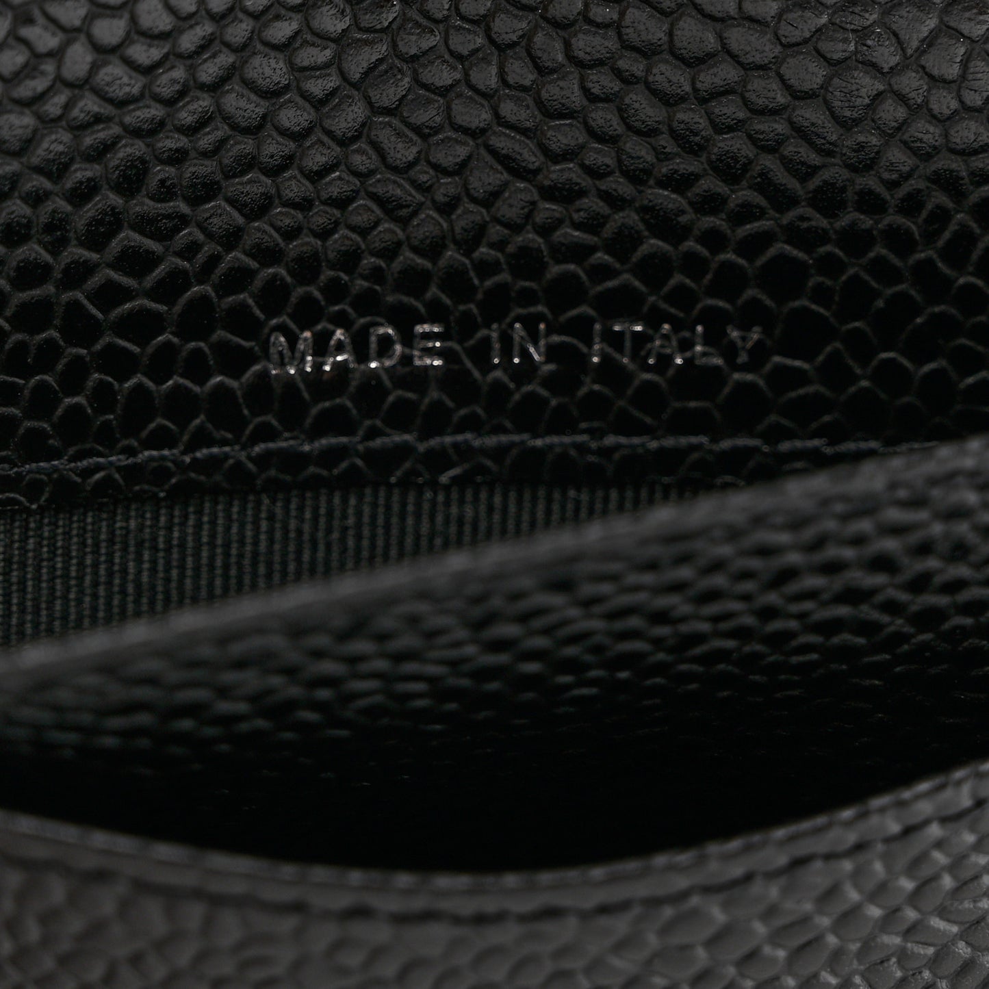 Caviar Quilted Agenda Cover Black