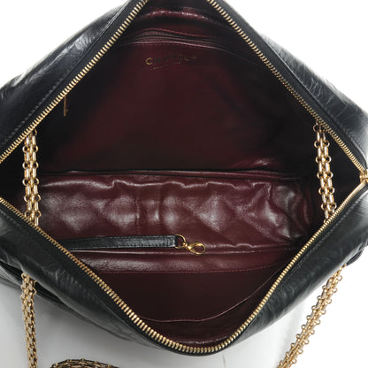 Chanel Aged Calfskin Quilted Large Reissue Camera Case Black 5 of 8