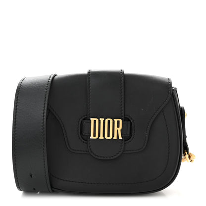 Christian Dior Calfskin D Fence Saddle Bag Black 1 of 15
