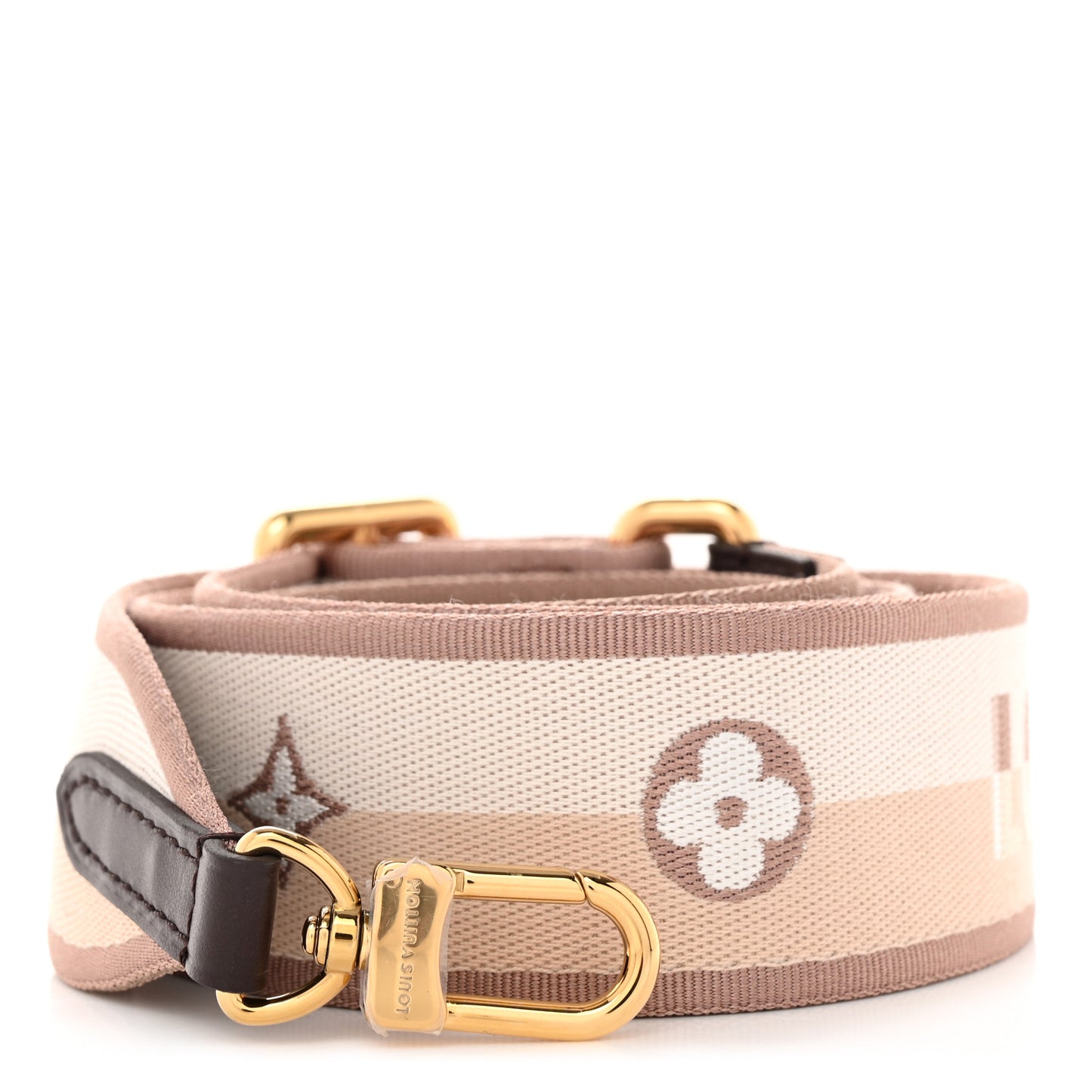 Jacquard Speedy Bandouliere 20 Shoulder Strap Beige Brown
