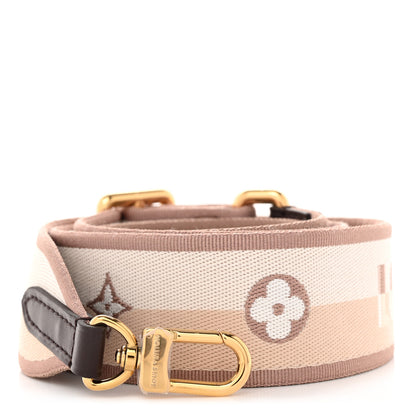 Louis Vuitton Jacquard Speedy Bandouliere 20 Shoulder Strap Beige Brown 1 of 3