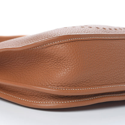 Hermes Taurillon Clemence Evelyne III PM Gold 10 of 14