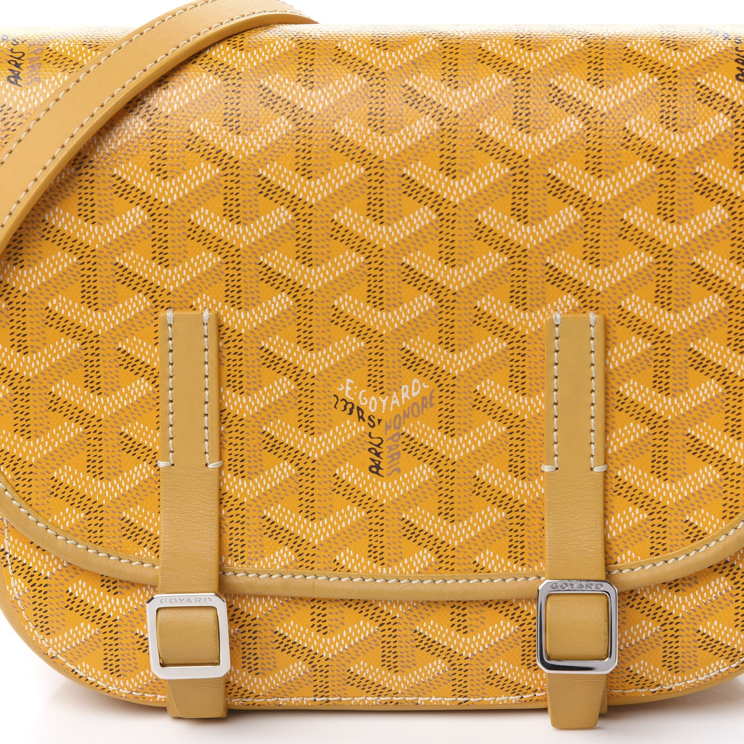 Goyard Goyardine Belvedere PM Messenger Bag Yellow 12 of 13
