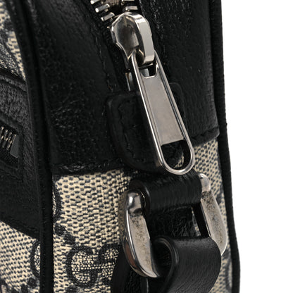 Gucci GG Supreme Monogram Textured Dollar Calfskin Web Mini Ophidia Shoulder Bag Beige Blue 11 of 11