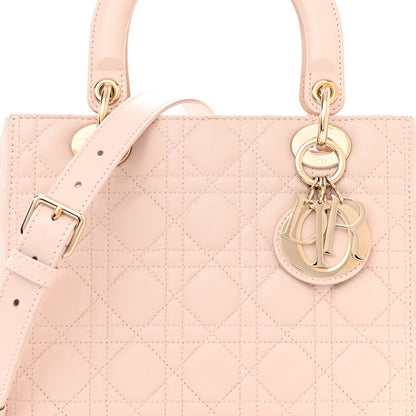 Christian Dior Lambskin Cannage Medium Lady Dior Light Pink 7 of 10
