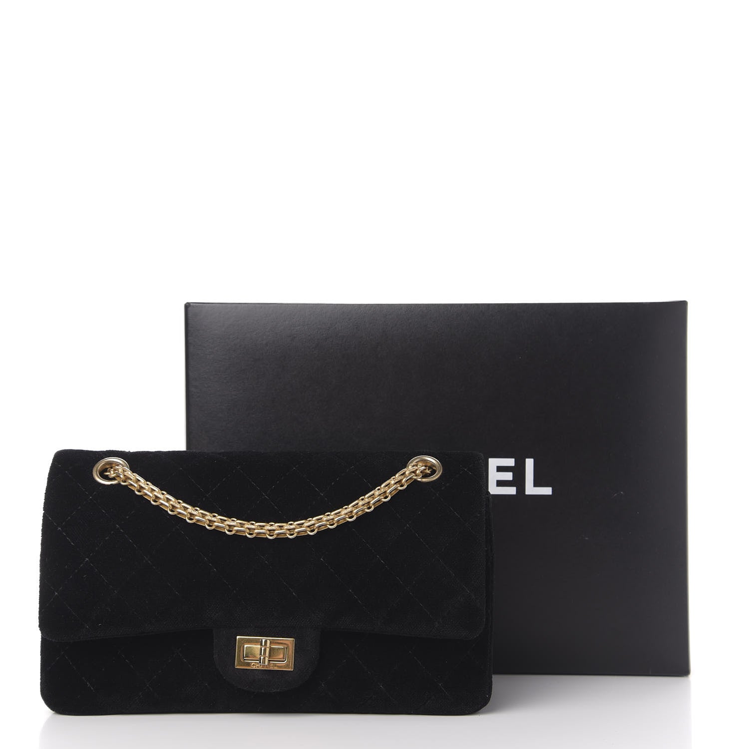 Chanel Velvet Quilted 2.55 Reissue 225 Flap Black 12 of 12