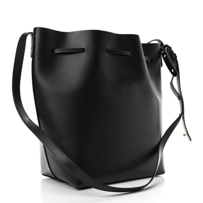 Mansur Gavriel Vegetable Tanned Calfskin Bucket Bag Black 3 of 5