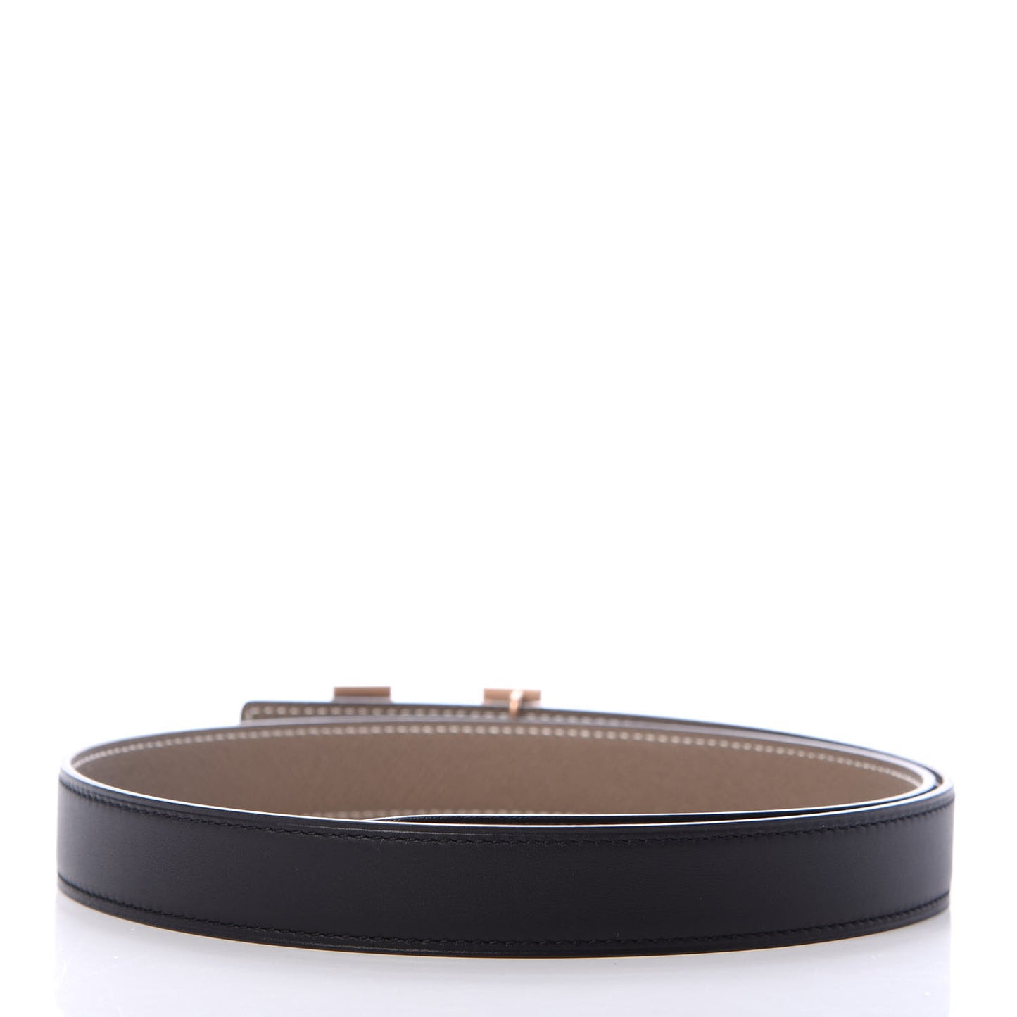 Swift Epsom 24mm H Belt 75 Black Etoupe