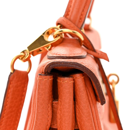 Hermes Togo Kelly Retourne 28 Orange 16 of 18