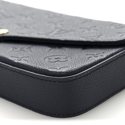 Louis Vuitton Empreinte Pochette Felicie Chain Wallet Navy 10 of 11
