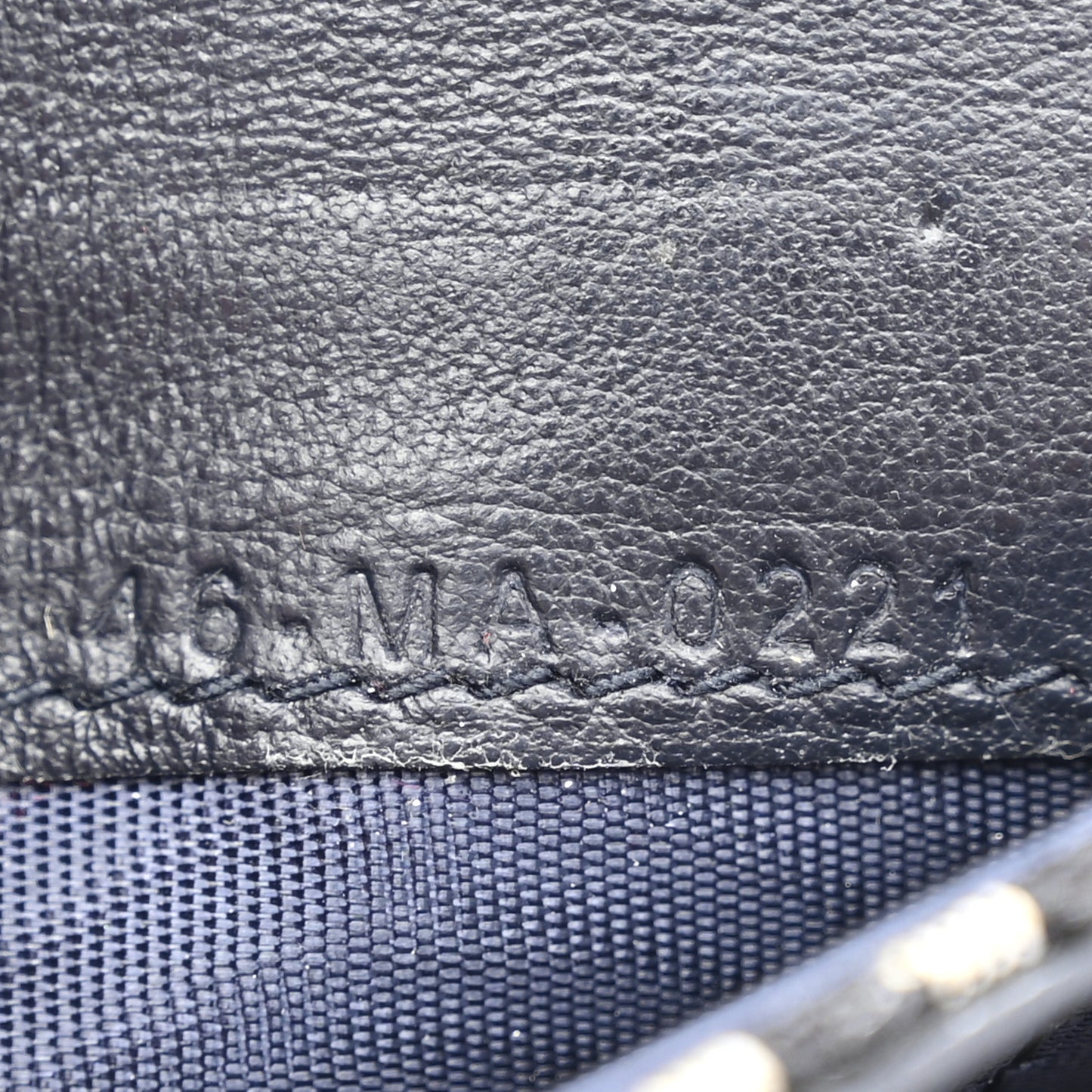 Oblique Saddle 5-Gusset Card Holder Blue