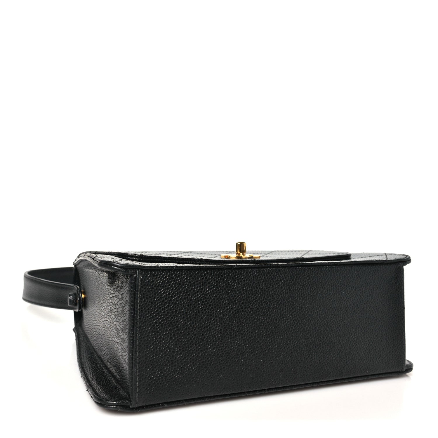 Chanel Caviar Diamond Stitched Flap Shoulder Bag Black 4 of 10