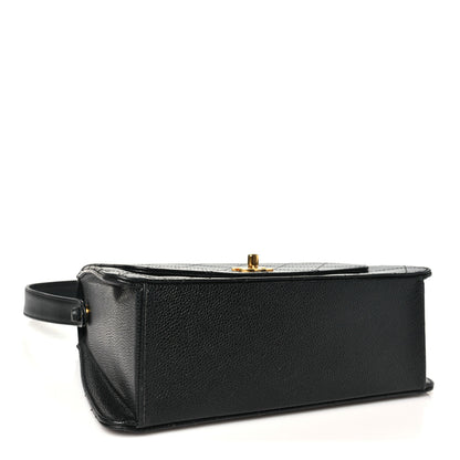 Chanel Caviar Diamond Stitched Flap Shoulder Bag Black 4 of 10