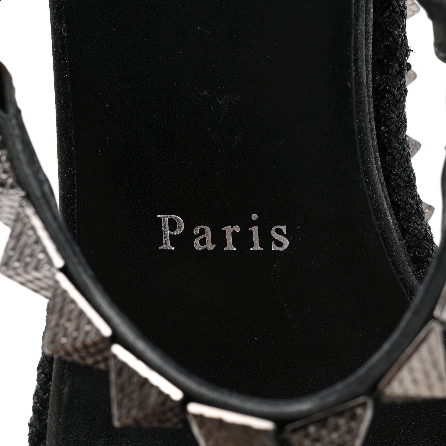 Christian Louboutin Nappa Mica Pyraclou 60 Platform Sandals 37 Version Black 8 of 14